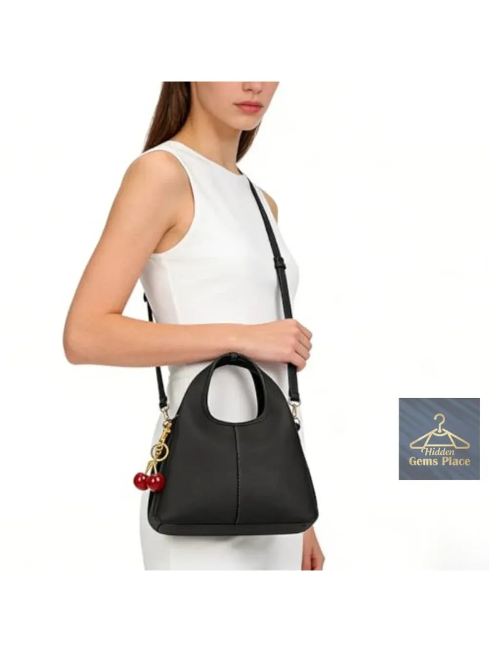 Faux Leather Top Handle Handbag Small Satchel Hobo Crossbody Bag